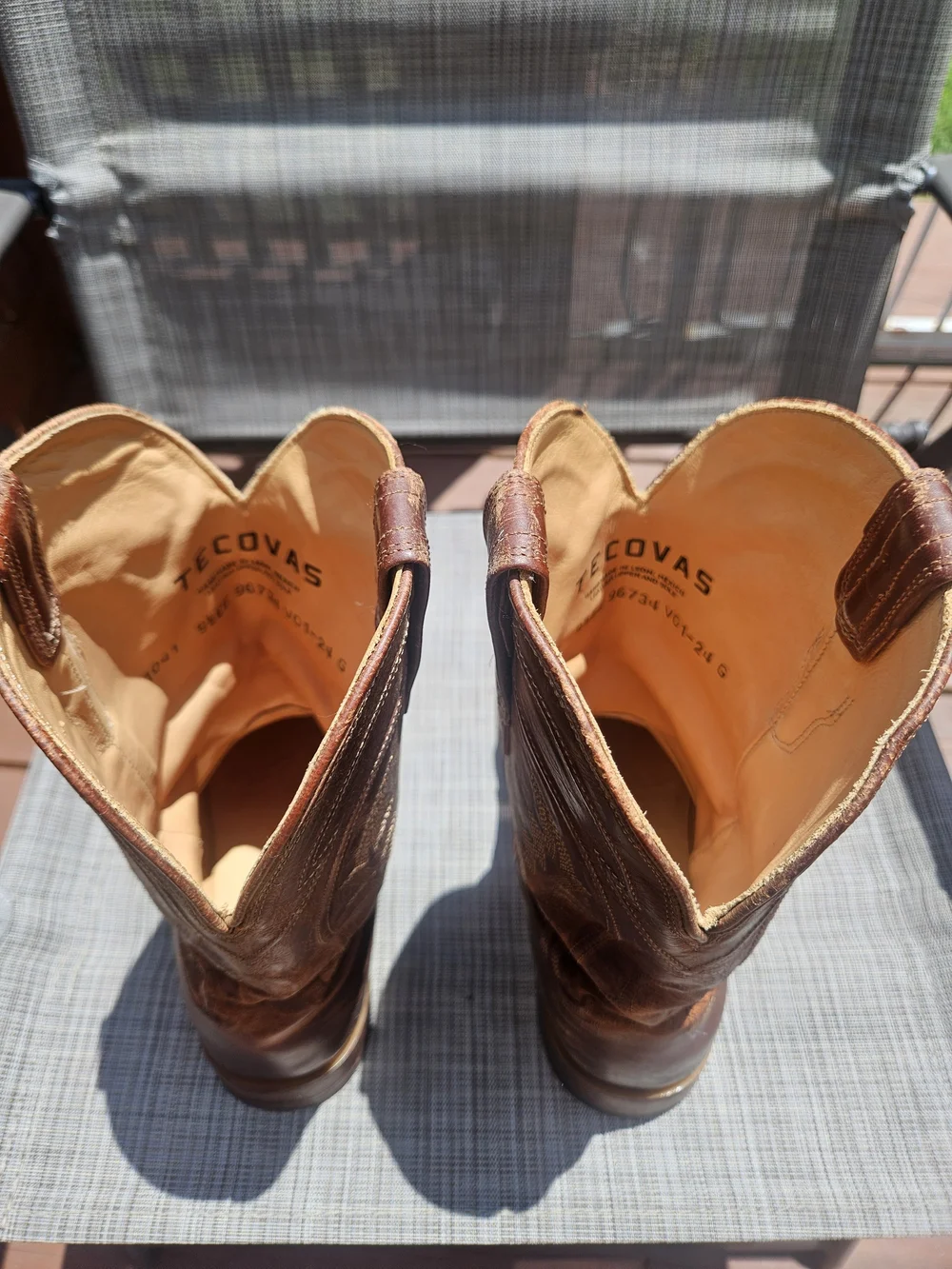 Tecovas Rustic Brown Leather Western Boots